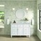 James Martin Vanities 48'' Single Vanity, Bright White w/ 3 CM Victorian Silver Quartz Top 424-V48-BW-3VSL - alternate 4